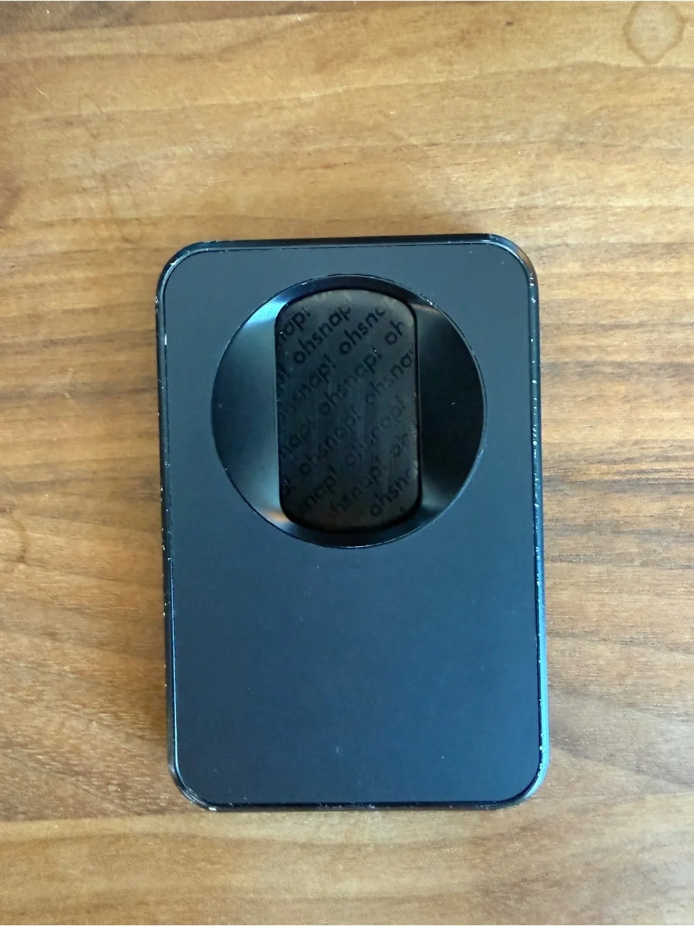 OhSnap Grip Wallet - MagSafe Phone Grip and Card Holder - Black